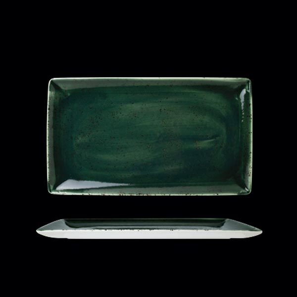 VESUVIUS Burnt Emerald talerz prostokątny 330 x 190 mm /6